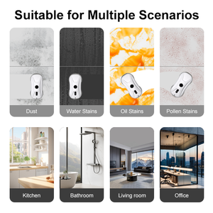 Nettoyeur de vitres intelligent avec navigation, <span class=keywords><strong>robot</strong></span> de nettoyage de vitres amélioré sans traces, pulvérisation d'eau ultrasonique, arrêt automatique, nettoyeur domestique - Product Image 4