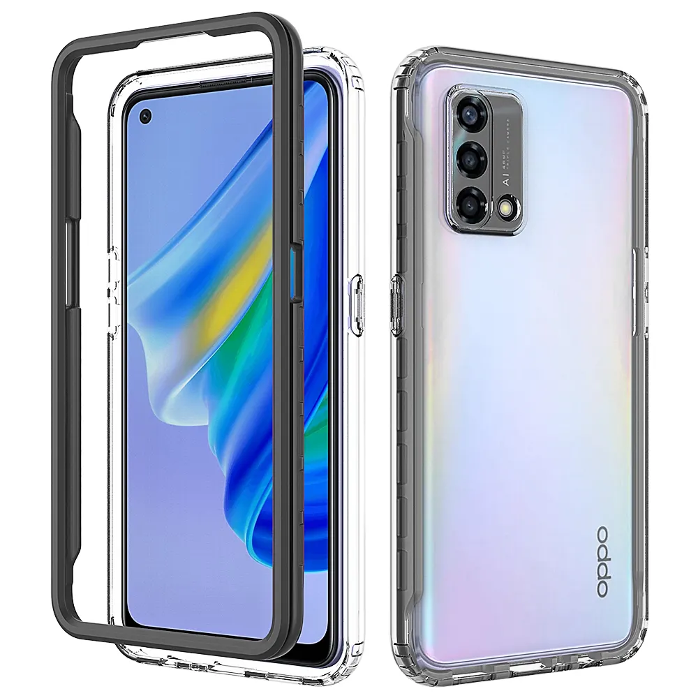 High Quality Clear Armor TPU PC Shockproof Protective Mobile Cover Case For OPPO A95 4G Reno 6 lite