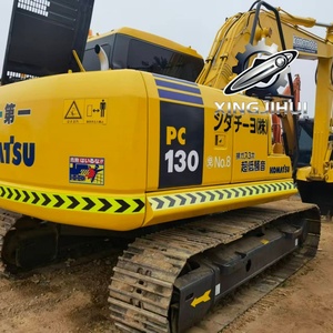 Excavatrice d'occasion Komatsu 130-7, marque japonaise d'origine, 13 tonnes, sur chenilles en caoutchouc, grande taille, modèle 2023, godet de 0,65 m, moteur - Product Image 3