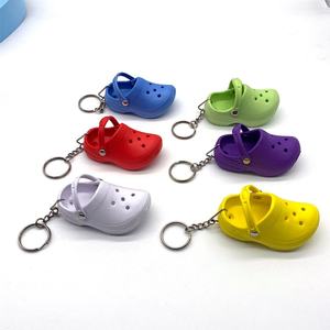 New Mini Slipper Hole Shoes Keychain Foam Material Shoes <b>Key</b> <b>Chain</b> - Product Image 3