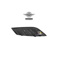 Garniture de conduit d'admission d'air avant en fibre de carbone sèche préimprégnée, style MP, moulée en métal, compatible avec BMW Série 5 G68 2024+