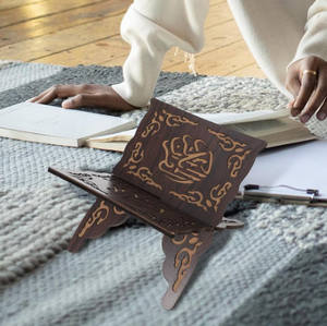 Wholesale Islam Muslim Reading <strong>Stand</strong> Muslim Book Holder Foldable Wooden <strong>Quran</strong> Book <strong>Stand</strong> - Product Image 5