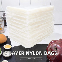 Sacs sous vide en nylon coextrudé 7 couches de qualité alimentaire, résistants aux perforations, idéaux pour la viande congelée, les aliments cuits/séchés