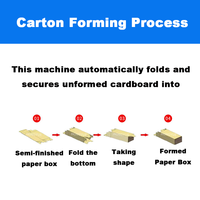 Machine de pliage automatique de boîtes à prix abordable et haute efficacité, machine de démontage de cartons en papier pour petits espaces, idéale pour les produits chimiques quotidiens