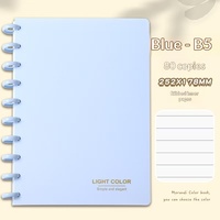 Carnet B5 économique et de qualité supérieure avec fermoir spécial en forme de champignon, carnet de notes à feuilles mobiles, agenda transfrontalier pour la planification et la gestion des affaires
