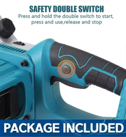 Scie à chaîne électrique sans fil rechargeable de 12 pouces 21V pour l'élagage et l'abattage, outil portatif DIY avec capacité de coupe de 130 mm