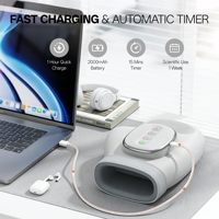 Masseur de mains intelligent avec chaleur et vibrations, appareil de massage sans fil pour le poignet et la paume, pour le bien-être et les soins