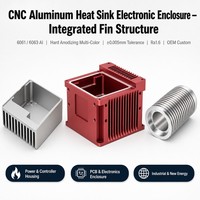 Piezas de Aleación de Aluminio 6061 Fresadas por CNC de Alta Precisión para Carcasas de Motor, Orificios Roscados, Equipos Industriales y Robots