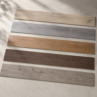 Suelo Vinílico SPC en Losetas con Sistema de Clic, Núcleo Rígido, Diseño de Madera, para Uso Residencial y Comercial