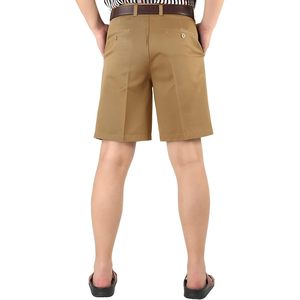 Shorts chino Oxford classiques pour homme FOXA, coupe classique, entrejambe 7'', plissés, devant plat, pour le golf - Product Image 3