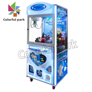 Teddy Bear Vending Arcade Coin Operated Claw Crane Machine Lucky Star Claw Machine For Kid