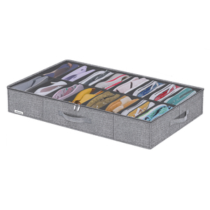 Lot de 2 bacs de <span class=keywords><strong>rangement</strong></span> efficaces pour <span class=keywords><strong>chaussures</strong></span> <span class=keywords><strong>sous</strong></span> le <span class=keywords><strong>lit</strong></span> pour maximiser l'espace <span class=keywords><strong>sous</strong></span> votre <span class=keywords><strong>lit</strong></span> - Product Image 1