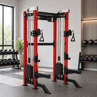 Rack de Squat Professionnel avec Barre de Traction – Équipement d'Exercice Commercial de Force