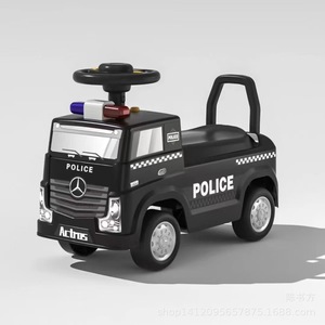 Fire Truck Ride On Car For Toddlers 2-5 Years Old Plastic Toy Vehicle With Lights And Sounds Fire Department Design - Product Image 3