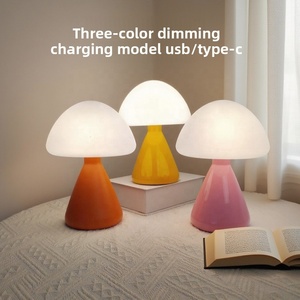 Lámpara de cabecera <span class=keywords><strong>para</strong></span> habitación matrimonial, lámpara perpetua de alta gama <span class=keywords><strong>para</strong></span> crear ambiente en el <span class=keywords><strong>dormitorio</strong></span>, lámpara decorativa, lámpara LED de escritorio, lámpara con forma de hongo - Product Image 1