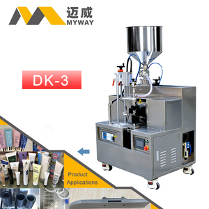 Cream filling machine soft tube filler and sealer plastic tube filling and sealing machine