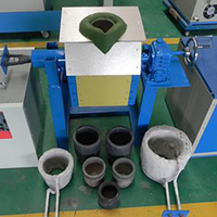 20kg 50kg 100kg 150kg 200kg Mini four de fusion des métaux Four de fusion à induction électrique