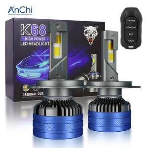 Fari LED per Auto ad Alta Potenza 140W, Luci Fendinebbia con Telecomando a 4 Modalità (Sport/Comfort/<span class=keywords><strong>Eco</strong></span>/Flash), 3 Colori H1 H3 H4 H7 H11 - Product Image 1