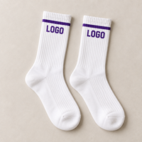 Chaussettes de sport en tissu éponge de haute qualité pour le cyclisme, fabriquées sur mesure par l'usine OEM, faible MOQ, tricotées, antibactériennes, pour jeunes, pour l'entraînement cycliste en extérieur