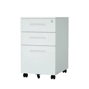 Office Mobile Pedestal Office Mobile Cabinet Metal Storage Cabinet Movable Filling Cabinet With 3 Drawer