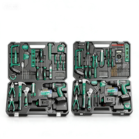 Kit d'outils multifonctionnel pour perceuse domestique avec batterie rechargeable, acier au carbone, garantie 1 an, personnalisable OEM