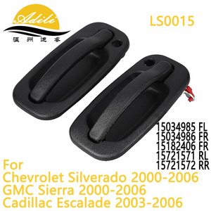 มือจับประตูด้านนอกสีดำ Gmc รุ่น Ls0015 Rr ทำจากพลาสติกและโลหะ ติดตั้งด้วยเทปกาวหรือสกรู - Product Image 5