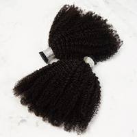 100% cheveux humains vierges vietnamiens crus crépus bouclés I pointe en gros Afro crépus bouclés en vrac 1B Yaki Extension de cheveux