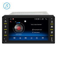Lecteur DVD MP5 audio de voiture pour Toyota Corolla 2 Din Écran tactile Android/IOS 7 "Microphone FM universel Mp5