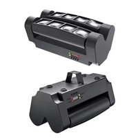 80W RGBW 4-in-1 LED Moving Head DJ-Licht für Bühne Disco Party Bar Hochzeit Event Club Weihnachten - DMX512 & Sprachsteuerung