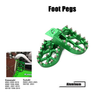 JFG 오프로드 Footpeg 먼지 자전거 오토바이 모토 크로스 오토바이 알루미늄 CNC 핏 자전거 발 페그 가와사키 <span class=keywords><strong>KX</strong></span> 65 80 85 <span class=keywords><strong>100</strong></span> - Product Image 3