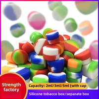 Mini-récipients en silicone antiadhésifs 2ml 3ml 5ml 7ml – Pots réutilisables pour concentrés d'huile et cosmétiques – Vente en gros