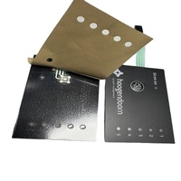 Pabrikan Menyesuaikan Tombol Membran Bahan PET Tahan Lama dengan Embossing Satu Tombol Keypad Perekat 3M 200MP Pengendali Jarak Jauh