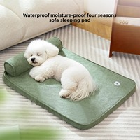 Tapis universel anti-déchirure toutes saisons pour chien, imperméable, respirant, rectangulaire, lit de couchage pour chat, lit d'été solide pour animaux de compagnie.