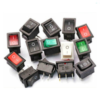 Interrupteur à bascule / à bascule miniature / micro / PCB / 12V / 24V / 220V Kcd1 2 3 4 6 broches marche/arrêt CE / CQC / Interrupteur à bouton-poussoir LED
