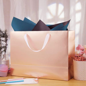 Custom Luxury Eco-Friendly Kraft Paper <b>Packaging</b> Bag with Reusable Laminated Logo <b>and</b> Premium <b>Printed</b> <b>Design</b> for Retail Gift - Product Image 3