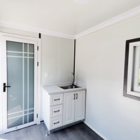 Solution de bureau portable pour villas avec construction en acier et panneaux sandwich
