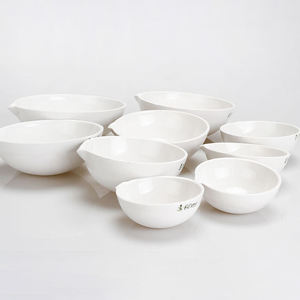 Plato de Evaporación de Porcelana de Laboratorio con Fondo Redondo de Cerámica Blanca Resistente al Calor - Product Image 5