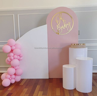 Socle rond de qualité supérieure pour gâteau, centre de table, couleur disponible, support à fleurs pour décoration de mariage