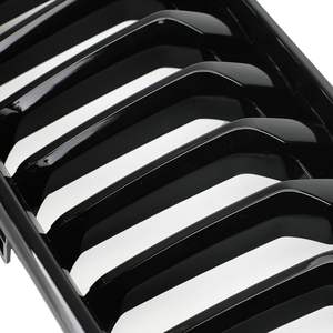 Grille de pare-chocs avant BMW X2 F39, prise d'air, noir brillant, simple ou double ligne, en plastique ABS - Product Image 3