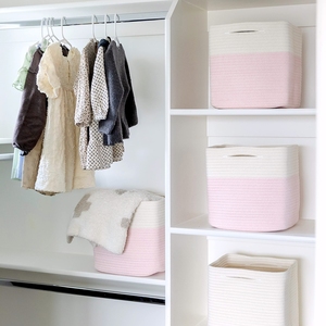 Productos populares Organización <span class=keywords><strong>de</strong></span> almacenamiento <span class=keywords><strong>de</strong></span> armario Cubos <span class=keywords><strong>de</strong></span> almacenamiento <span class=keywords><strong>de</strong></span> ropa <span class=keywords><strong>de</strong></span> armario ajustable para juguetes Promoción <span class=keywords><strong>de</strong></span> cesta <span class=keywords><strong>de</strong></span> cuerda <span class=keywords><strong>de</strong></span> algodón - Product Image 6