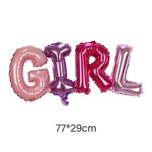 Baby Letter Balloon Baby Shower Cute Happy Birthday Boy Girls acclament Balloon Foil Balloons decorazioni per feste - Product Image 5