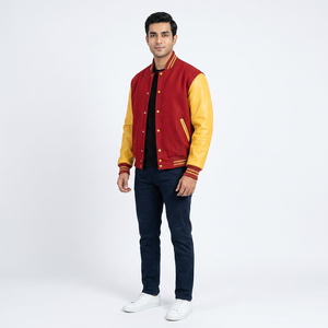 FINER THREADS Veste de sport pour homme de haute qualité, tissu tricoté 100% coton, col montant, logo brodé personnalisable, décontractée - Product Image 1