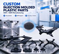 Injection plastique sur mesure pour pièces de moto, support de carénage et fixations de montage, fabrication de moules selon échantillons
