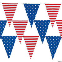 Petite bannière de chaîne personnalisée banderoles triangulaires fanion drapeaux bannière de drapeau triangle avec imprimé