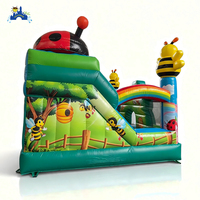 LilyToys Combo gonflable 5x5m, château gonflable, trampoline gonflable