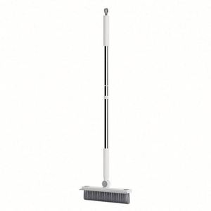 Promotional Modern Bathroom Floor <b>Brush</b> Two-in-one Steel Handle Long-handled Waterproof Nylon Bristles Household Cleaning <b>Brush</b> - Product Image 1