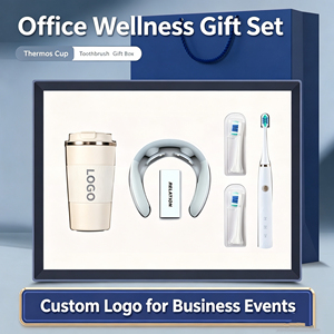 Coffret Cadeau d'Entreprise : <span class=keywords><strong>Tasse</strong></span> à Café Isotherme & Brosse à Dents Sonique avec Têtes de Rechange, Boîte Cadeau Souvenir Personnalisée avec Logo pour Clients d'Entreprise - Product Image 2