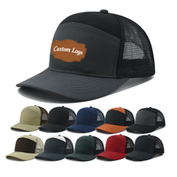 Casquette de baseball sportive à séchage rapide à 7 panneaux avec dos en maille personnalisé pour la course en extérieur