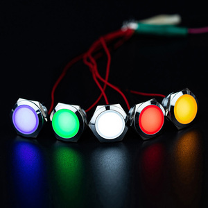 3V 5V 12V 24V 220V 6 Mét 8 Mét 16 Mét 19 Mét 30 Mét Tín Hiệu Đèn Không Thấm Nước Kim Loại Màu Xanh Red Led Explosion Proof Pilot Chỉ Số Ánh Sáng - Product Image 3