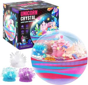Kit de Terrario de Unicornio de Cristal para Cultivar en Casa, Kit Científico con Luz USB, Unicornio, Castillo, Juguetes Educativos DIY para Niños - Product Image 2